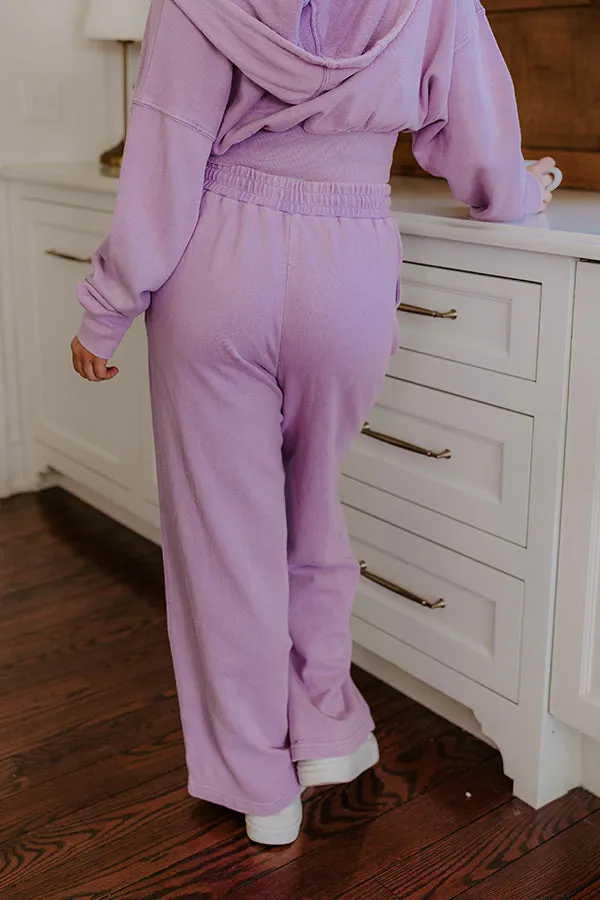 Road Trip Ready High Waist Vintage Wash Pants in Dusty Purple sold by Impressions product image thumbnail 5