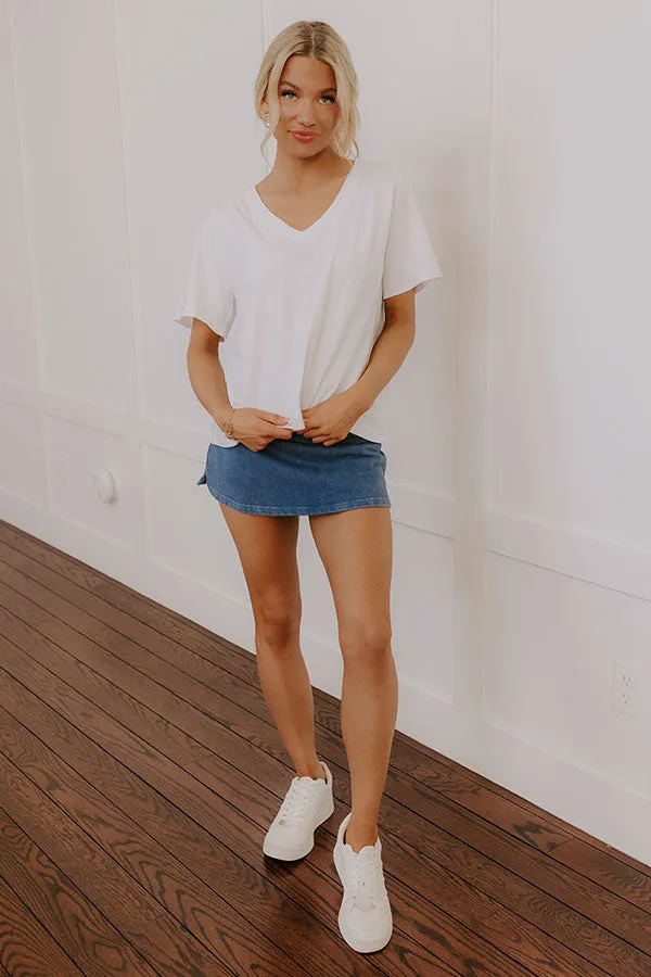 Casual Cues Tee in White sold by Impressions product image thumbnail 2