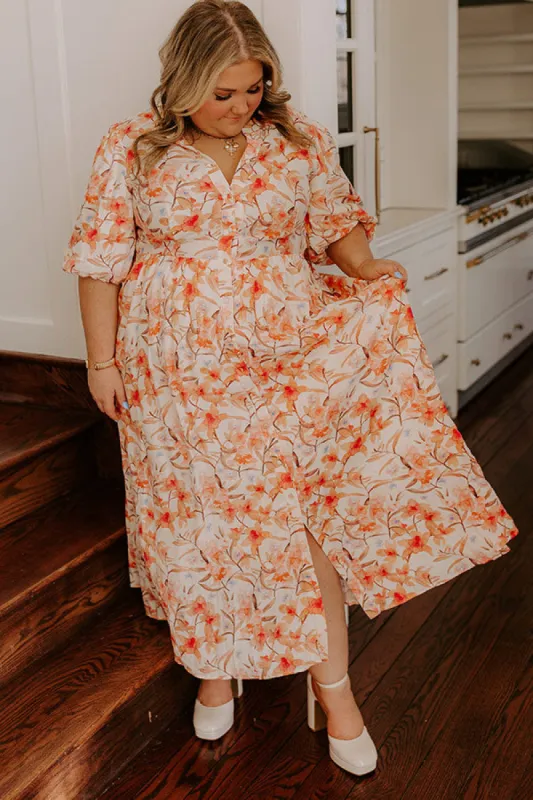 Bellini's Please Floral Midi Dress Curves sold by Impressions
