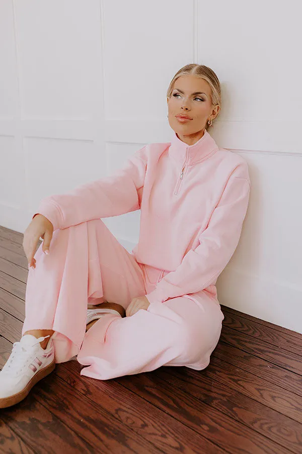 Cozy Lifestyle Vintage Wash Pullover in Pink sold by Impressions