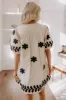 Brunch Babe Floral Embroidered Mini Dress in Oatmeal sold by Impressions