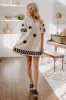 Brunch Babe Floral Embroidered Mini Dress in Oatmeal sold by Impressions