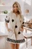 Brunch Babe Floral Embroidered Mini Dress in Oatmeal sold by Impressions