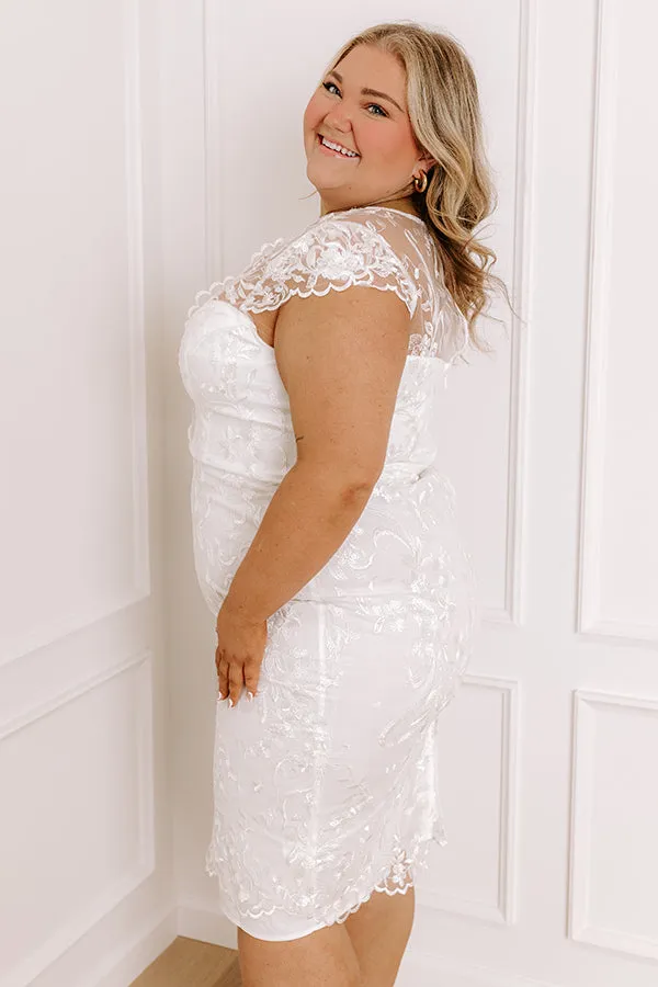 Feel The Spark Embroidered Mini Dress Curves sold by Impressions product image thumbnail 5