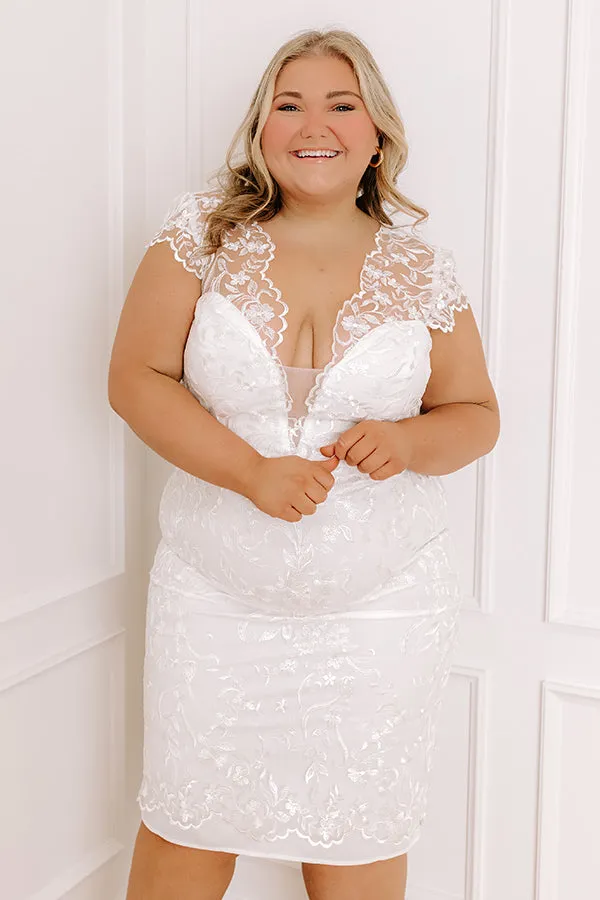 Feel The Spark Embroidered Mini Dress Curves sold by Impressions product image thumbnail 2