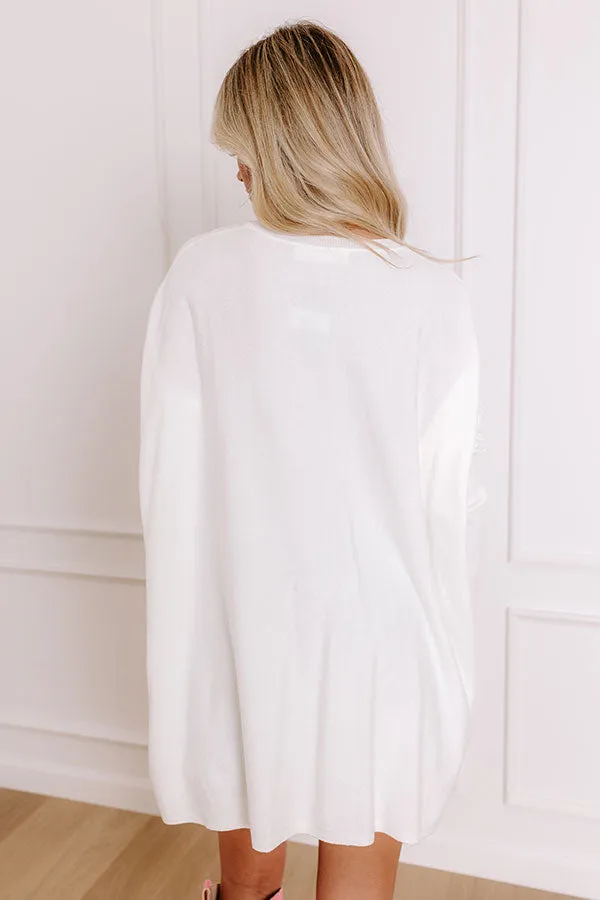 Always Cozy Sweater Top in White sold by Impressions product image thumbnail 5