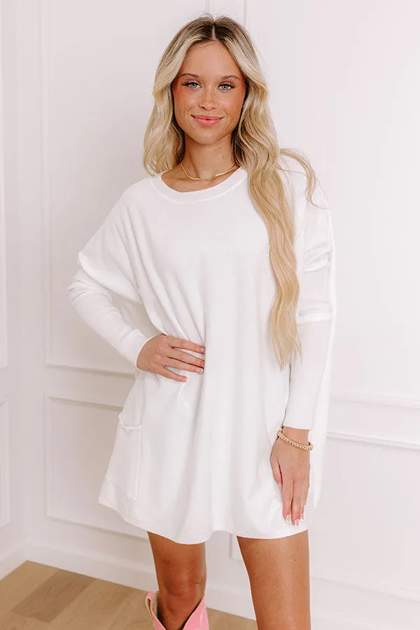 Always Cozy Sweater Top in White sold by Impressions product image thumbnail 2