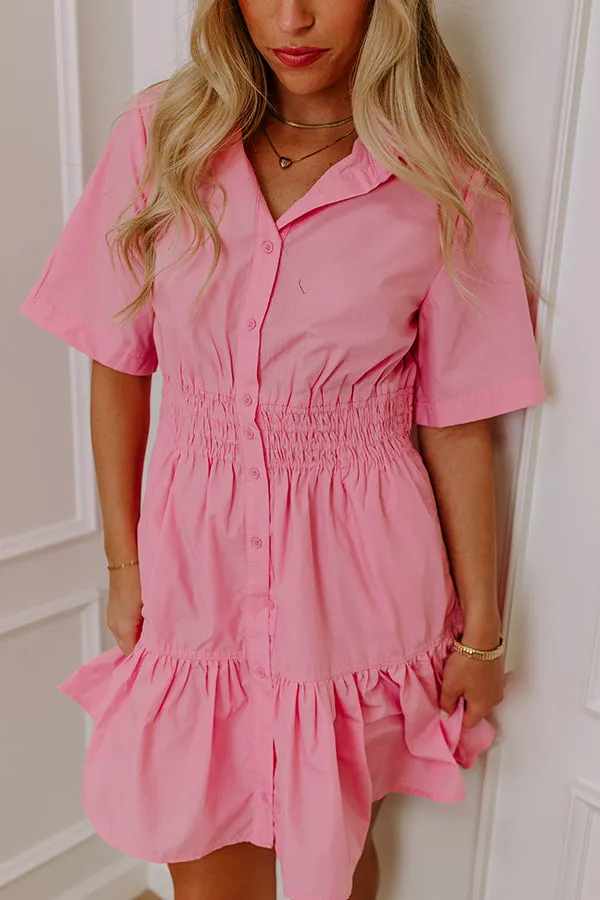 Cool Composure Mini Dress in Pink sold by Impressions product image thumbnail 5