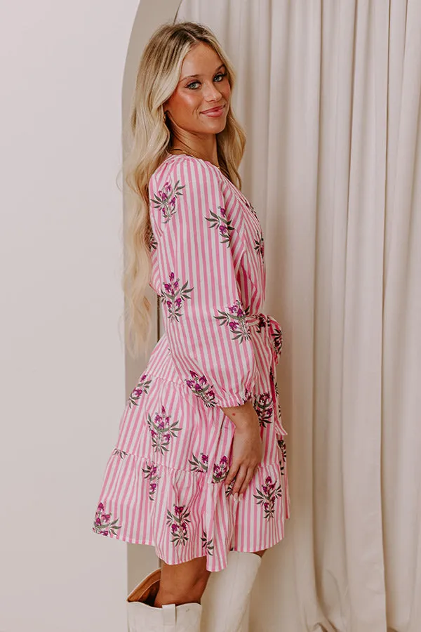 Kind Glance Stripe Mini Dress in Pink sold by Impressions product image thumbnail 5