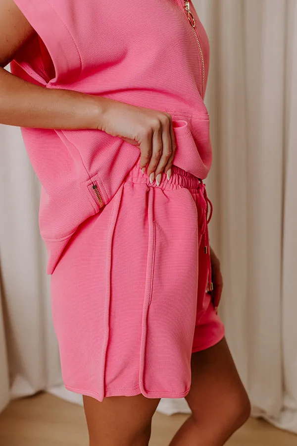 Spring In Your Step High Waist Shorts in Bubblegum Pink sold by Impressions product image thumbnail 2