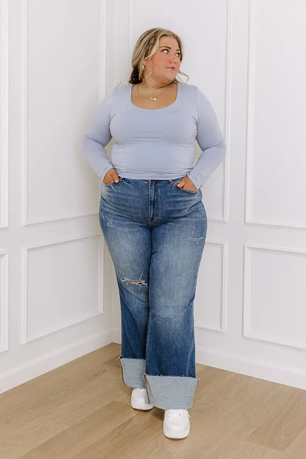 JUDY BLUE Wrenley High Waist Wide Leg Jean Curves sold by Impressions