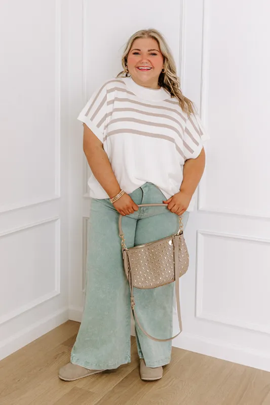 Bistro Hangout Stripe Top Curves sold by Impressions