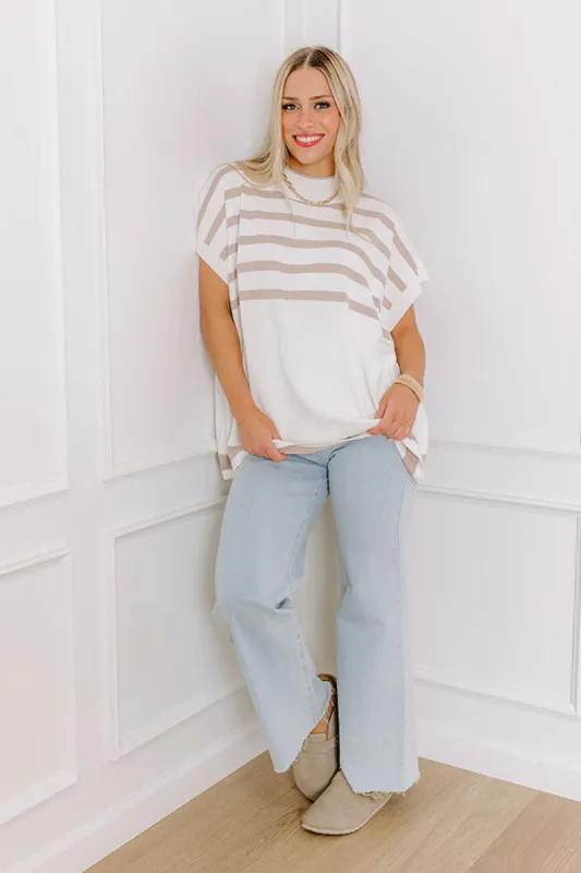Bistro Hangout Stripe Top sold by Impressions