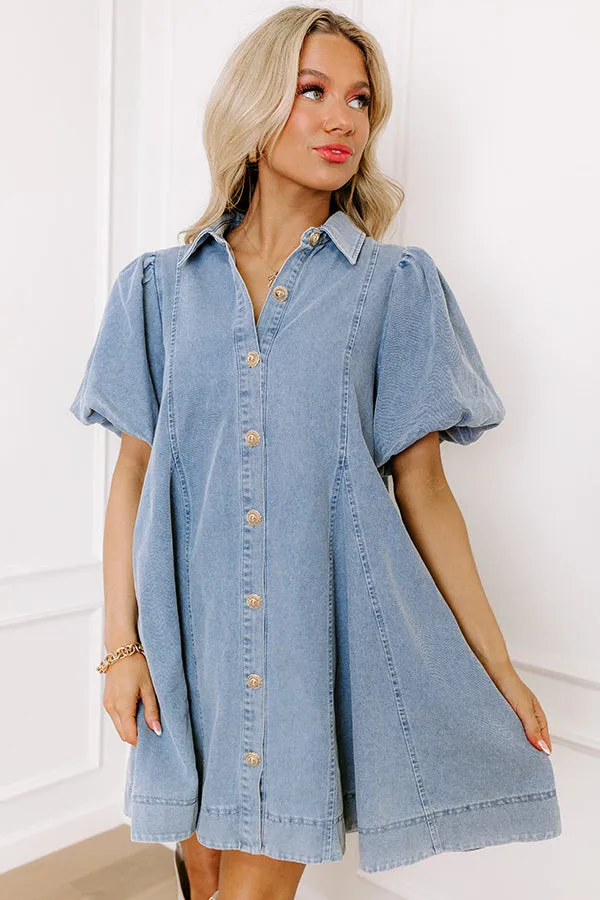 Dreamy Days Denim Mini Dress sold by Impressions product image thumbnail 5