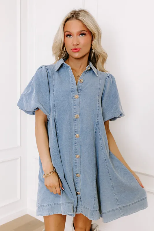 Dreamy Days Denim Mini Dress sold by Impressions