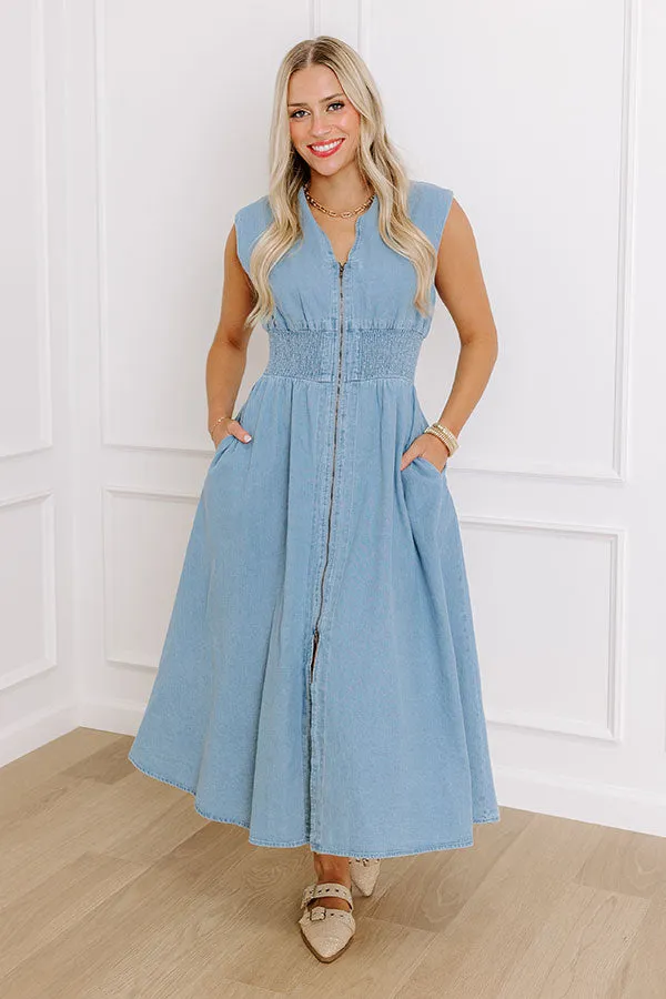 Downtown Daze Denim Midi Dress sold by Impressions product image thumbnail 2