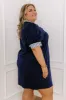 Yacht Club Livin' Mini Dress in Navy Curves sold by Impressions