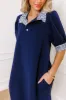 Yacht Club Livin' Mini Dress in Navy sold by Impressions