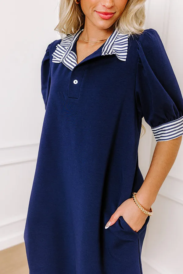 Yacht Club Livin' Mini Dress in Navy sold by Impressions product image thumbnail 5