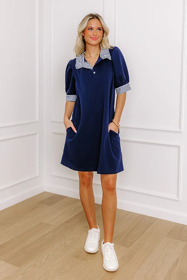 Yacht Club Livin' Mini Dress in Navy sold by Impressions product image thumbnail 2
