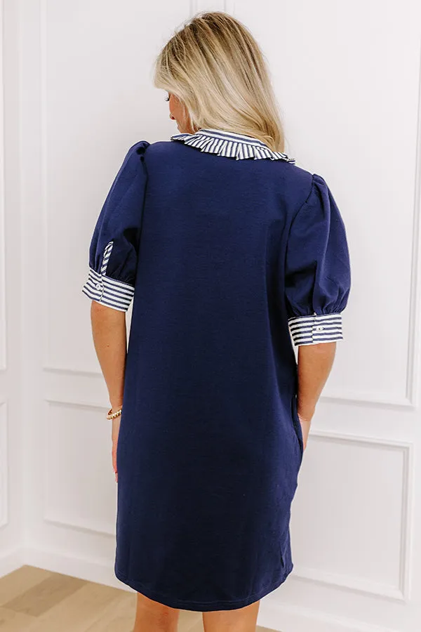 Yacht Club Livin' Mini Dress in Navy sold by Impressions product image thumbnail 3
