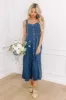 Caught Your Glance Chambray Midi Dress sold by Impressions