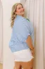 Country Club Gathering Stripe Top Curves sold by Impressions