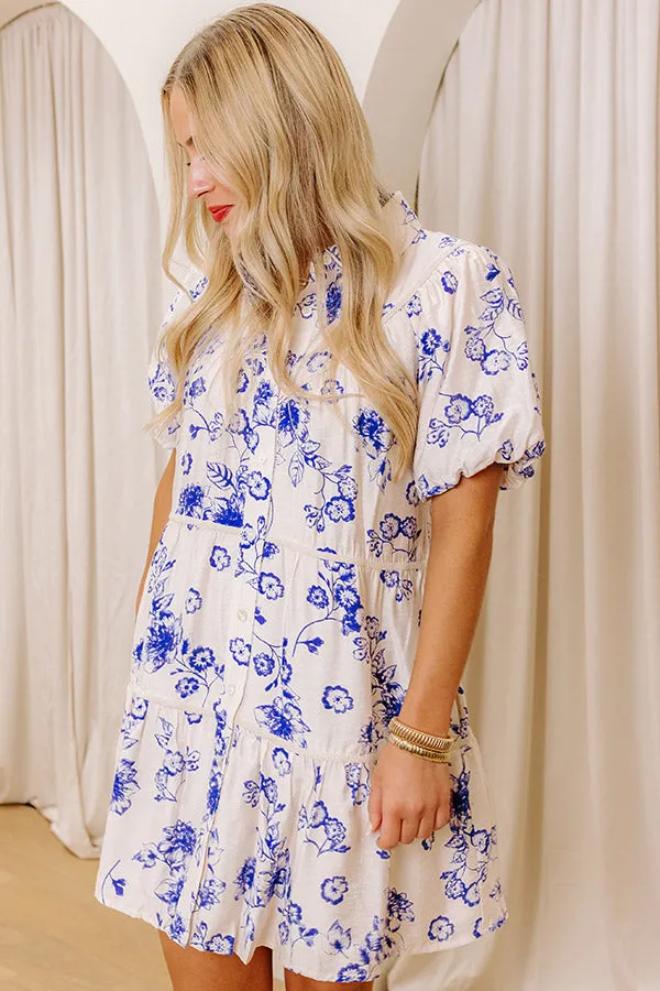 Tea Garden Chic Floral Mini Dress sold by Impressions product image thumbnail 3