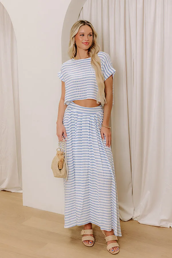 Brunch On The Pier Stripe Crop Top sold by Impressions product image thumbnail 2