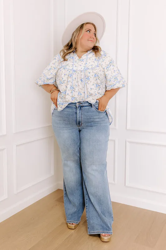 JUDY BLUE Mackenzie High Waist Wide Leg Jean Curves sold by Impressions