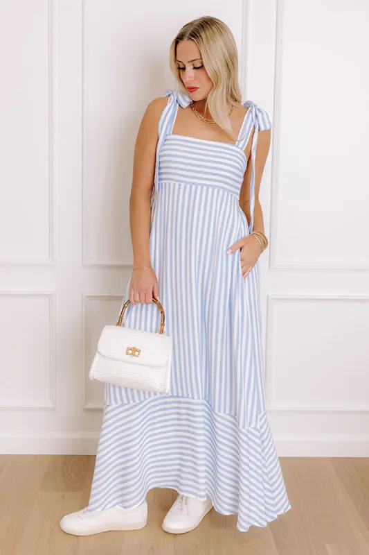 Sail With Me Stripe Maxi Dress sold by Impressions