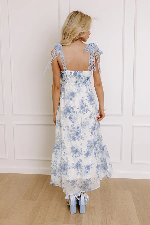 Countryside Estates Floral Maxi Dress in Sky Blue sold by Impressions product image thumbnail 5