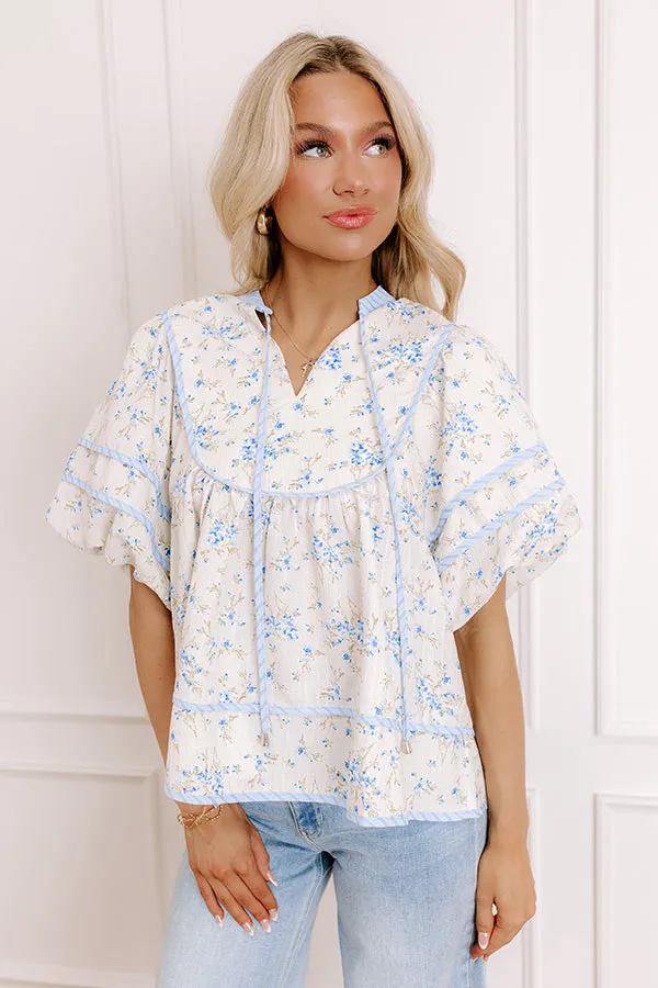 Tea House Social Floral Top sold by Impressions