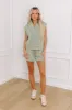 Street Style Scuba Top in Sage sold by Impressions
