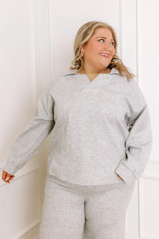 Lattes First Sweatshirt in Grey Curves sold by Impressions