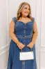 Downtown Stroll Denim Midi Dress Curves sold by Impressions