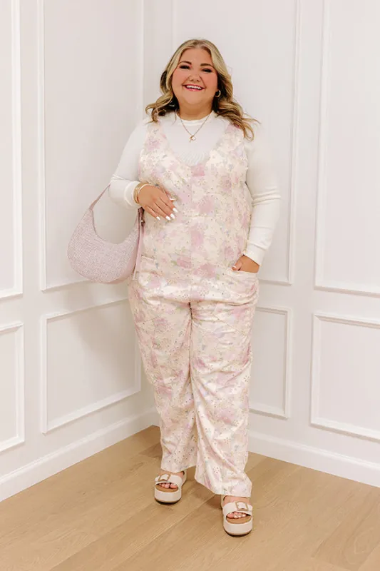 Feeling Dreamy Eyelet Jumpsuit Curves sold by Impressions