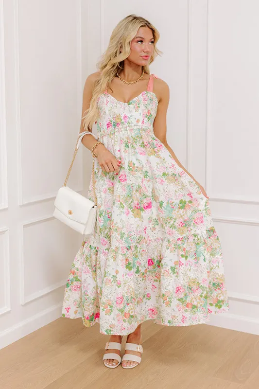 Garden Grace Floral Eyelet Maxi Dress sold by Impressions