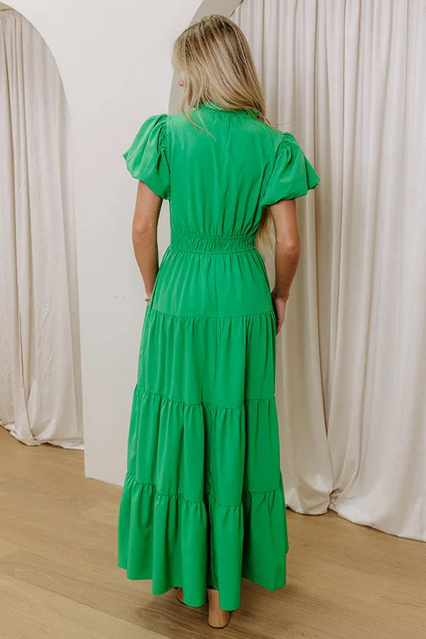 Simply Sweet Maxi Dress in Kelly Green sold by Impressions product image thumbnail 5