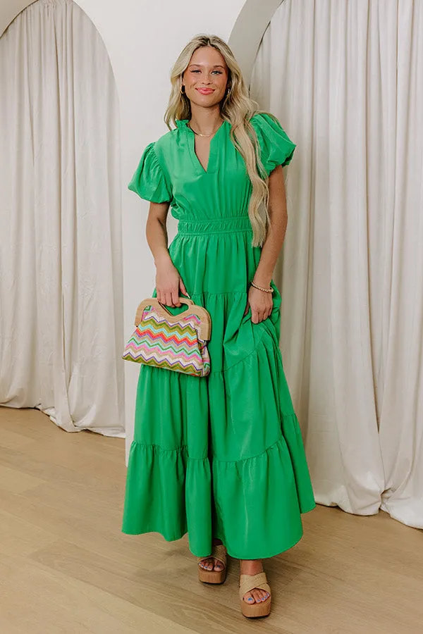 Simply Sweet Maxi Dress in Kelly Green sold by Impressions