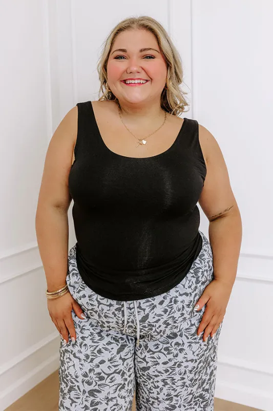 Simply Luxe Tank in Black Curves sold by Impressions