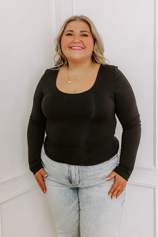 Sassy and Chic Top in Black Curves sold by Impressions