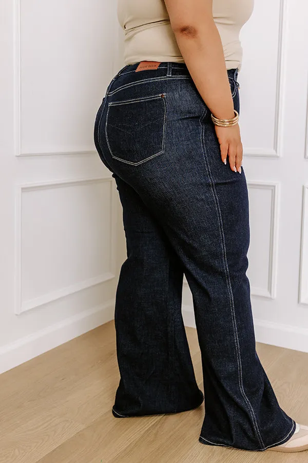 JUDY BLUE Saylor High Waist Wide Leg Jean Curves sold by Impressions product image thumbnail 4
