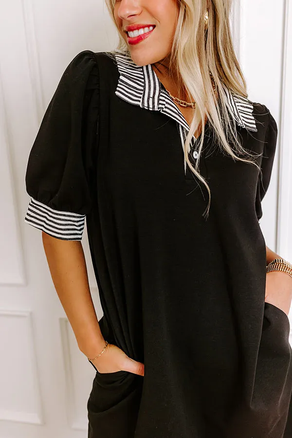 Yacht Club Livin' Mini Dress in Black sold by Impressions product image thumbnail 2