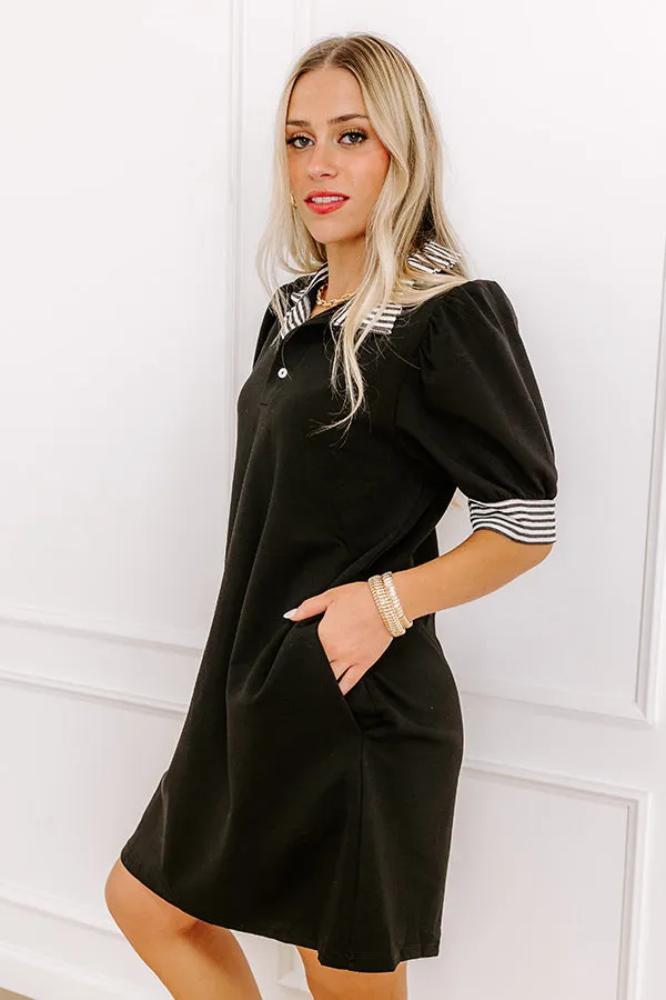 Yacht Club Livin' Mini Dress in Black sold by Impressions product image thumbnail 4