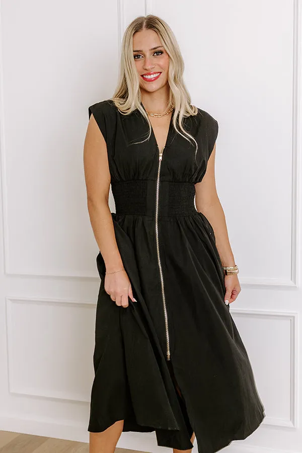 Chic Ensemble Midi Dress in Black sold by Impressions product image thumbnail 2