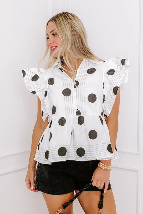 Spot On Peplum Top sold by Impressions