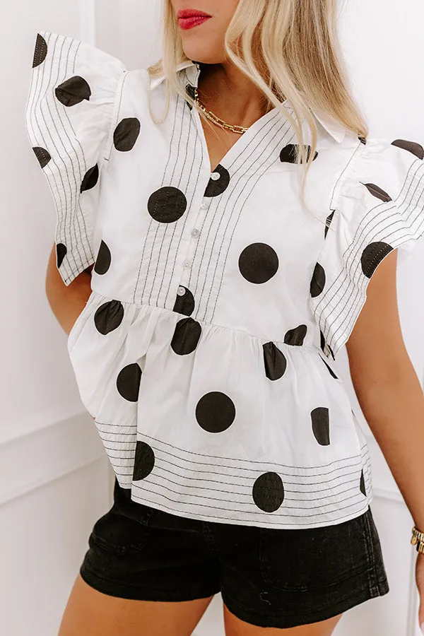 Spot On Peplum Top sold by Impressions product image thumbnail 2