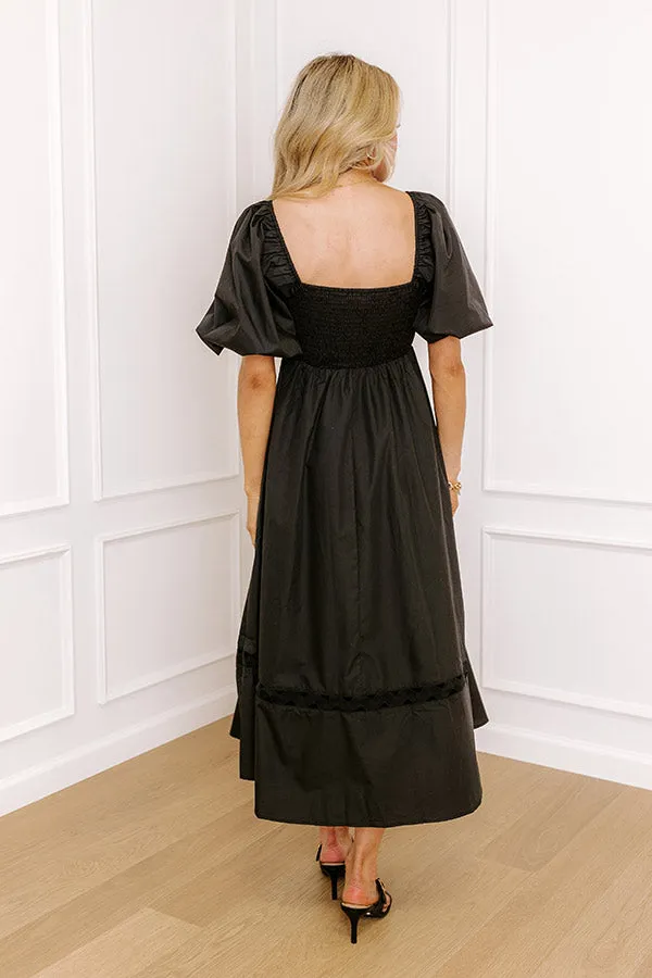 Margaritas Please Cut Out Midi Dress in Black sold by Impressions product image thumbnail 4