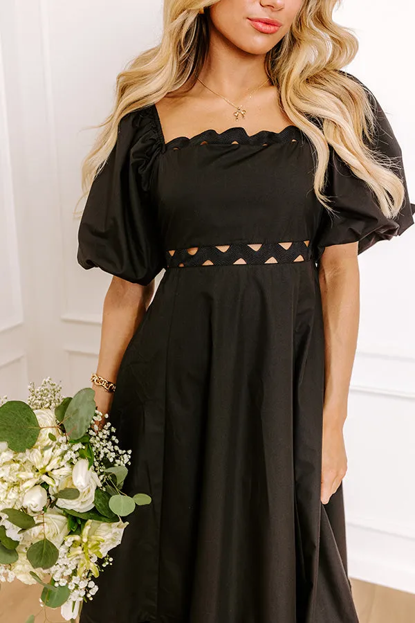 Margaritas Please Cut Out Midi Dress in Black sold by Impressions product image thumbnail 2